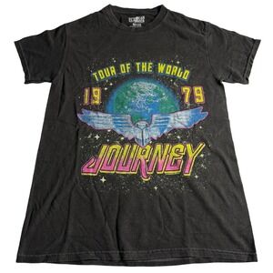 American Classics Journey Tour of the World 1979 Graphic T-Shirt Black Medium